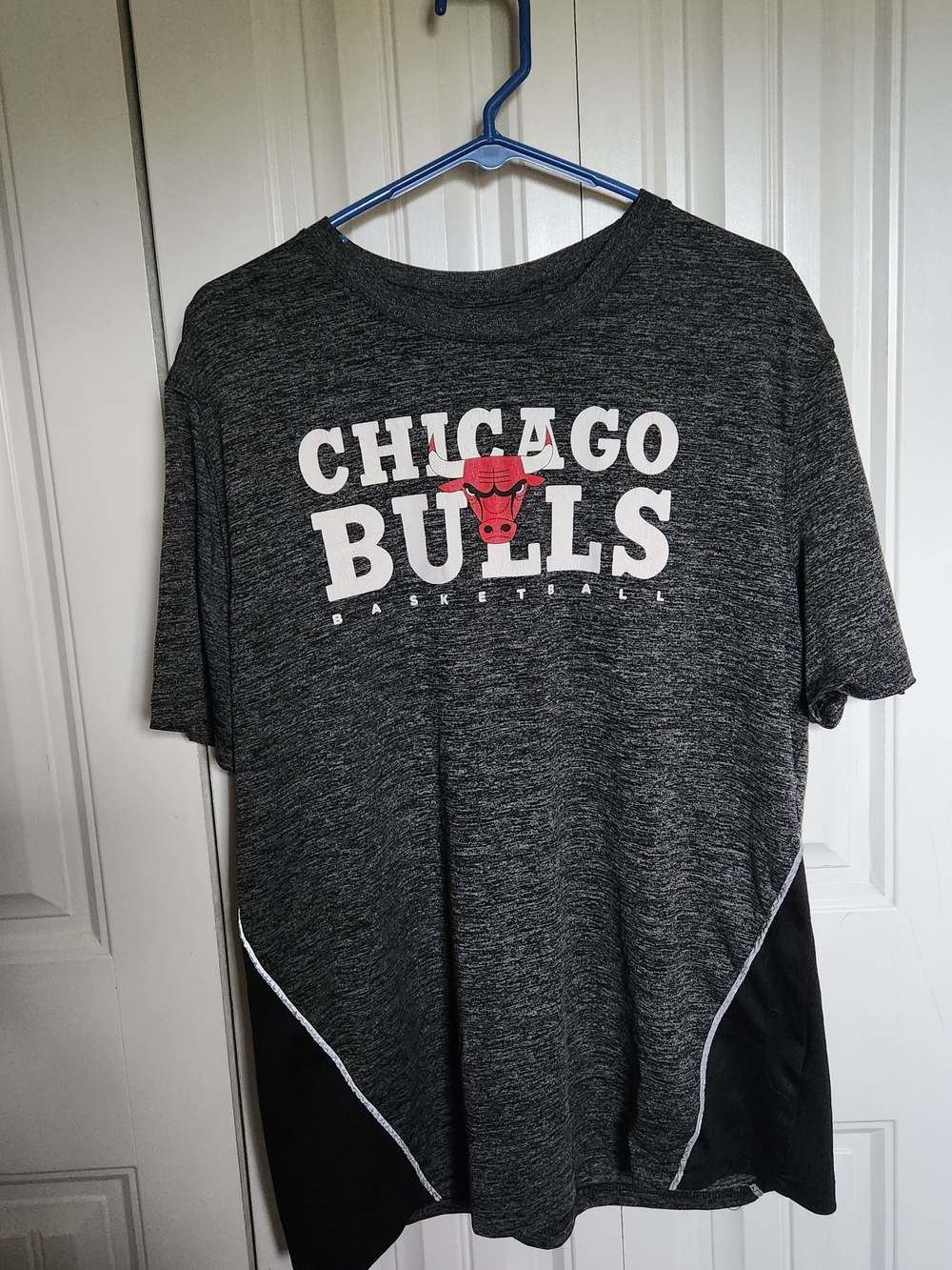 NBA Chicago Bulls Heather Gray Short Sleeve Logo Tee Size XL